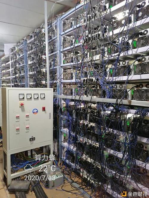 A close-up shot of the internal components of a high-performance mining rig, showcasing its powerful GPUs and efficient cooling system.