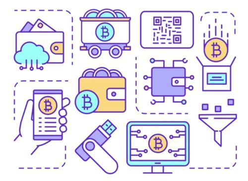 Dogecoin emblem displayed alongside mining equipment, highlighting altcoin mining diversity